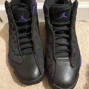 Jordan Athletic Shoes Black Purple